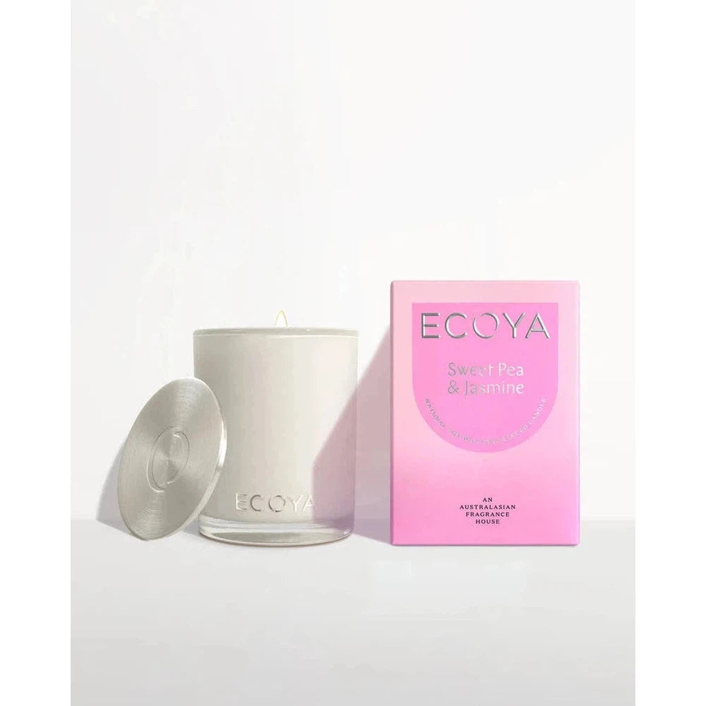 Sweet Pea and Jasmine Madison Jar 400g by Ecoya-Candles2go