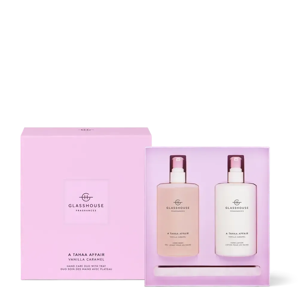 Tahaa Affair Hand Care Duo with Tray by Glasshouse Fragrances-Candles2go
