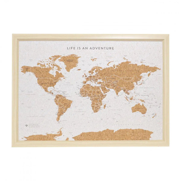 Travel Board Small World Map-Candles2go