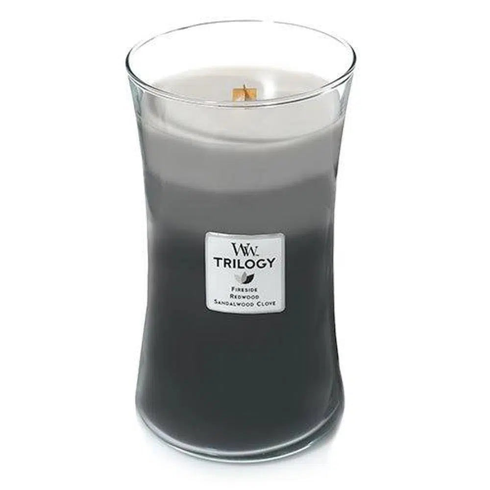 Trilogy Candle by Woodwick Candles 609g Warm Woods-Candles2go
