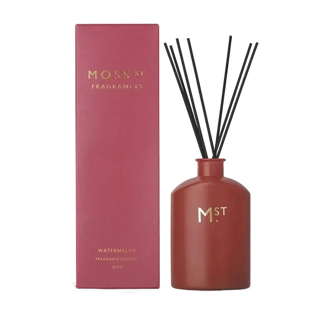 Watermelon 275ml Reed Diffuser by Moss St Fragrances-Candles2go