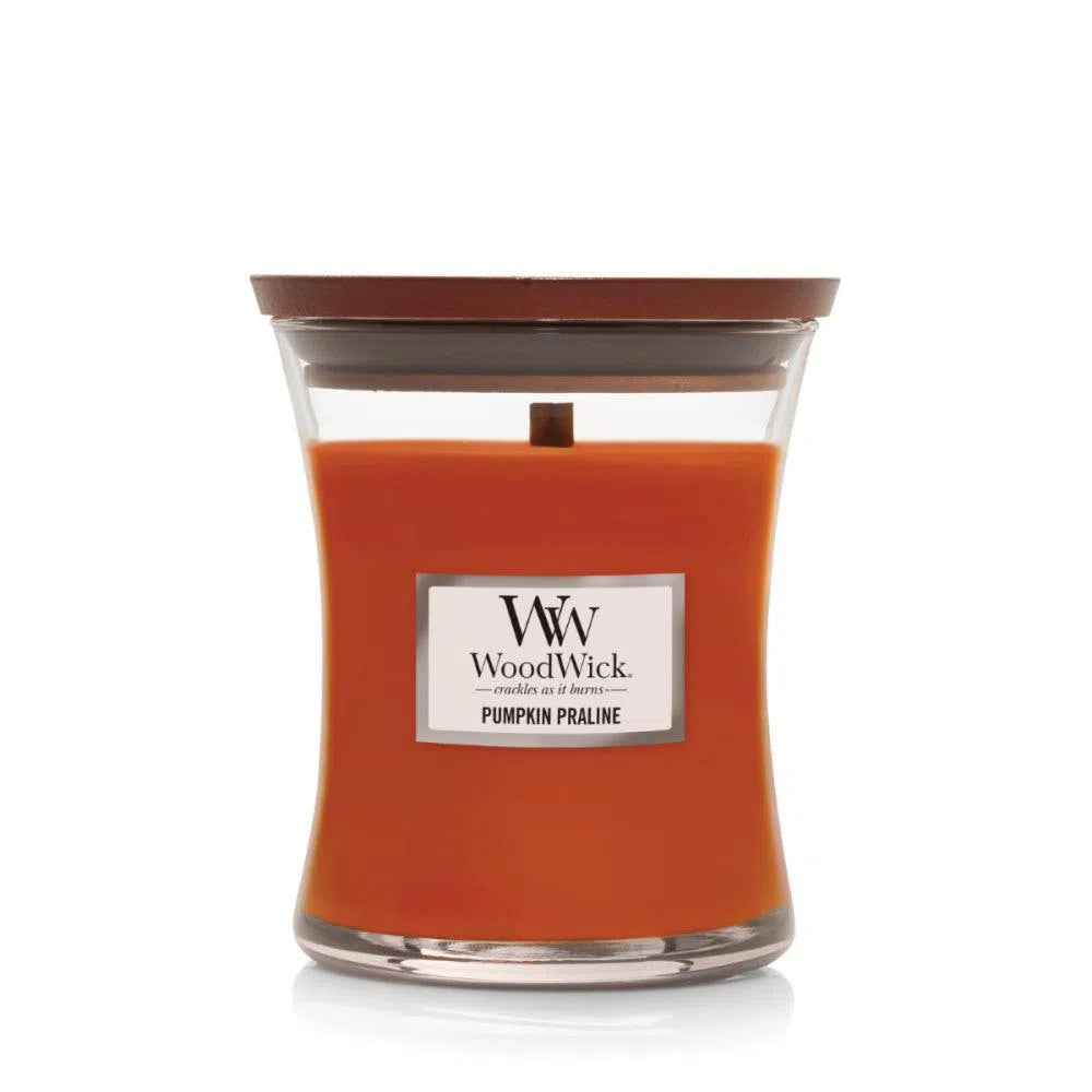 WoodWick Pumpkin Praline Medium 275g candle-Candles2go