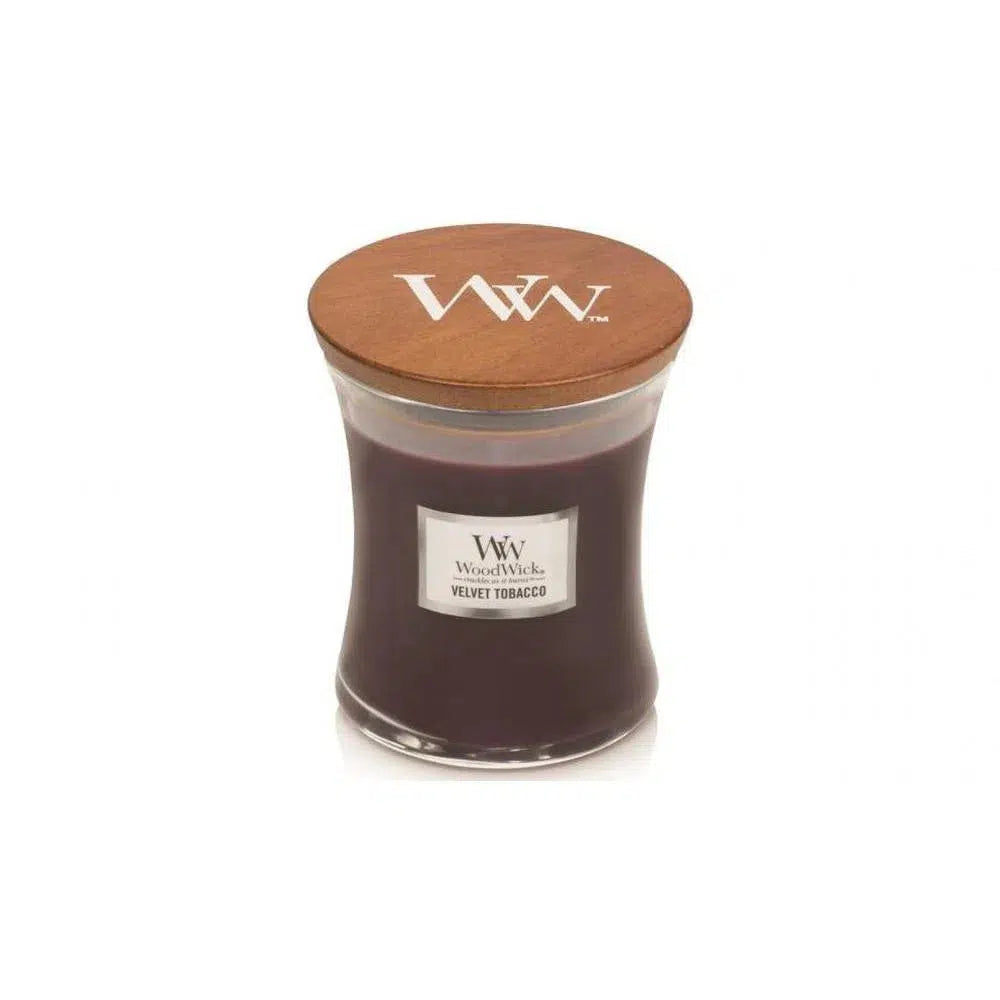 WoodWick Velvet Tobacco Medium 275g candles-Candles2go