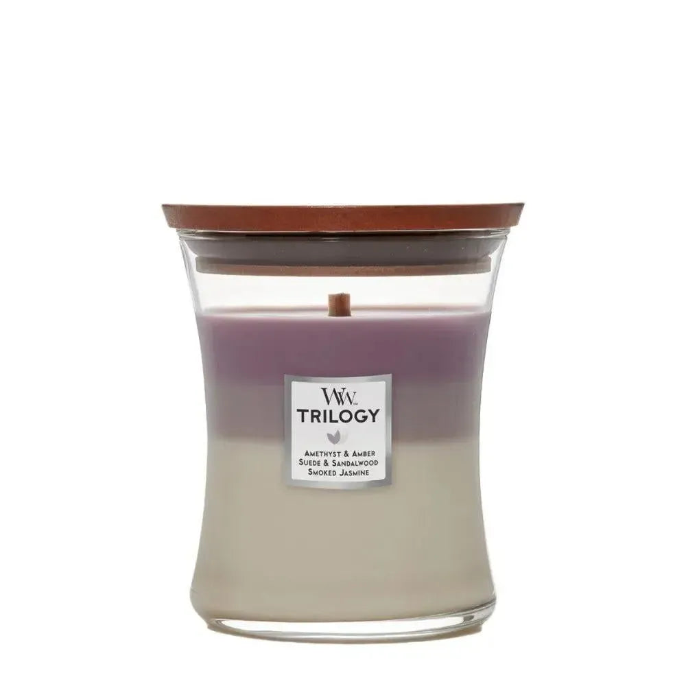 Woodwick Candles Trilogy Amethyst Sky 275g Candle-Candles2go