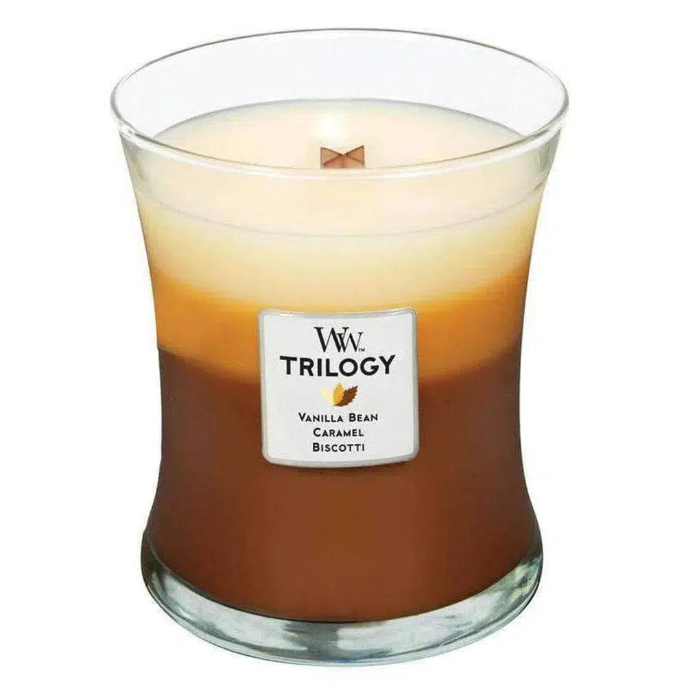 Woodwick Trilogy Candle Cafe Sweets 275g Jar-Candles2go