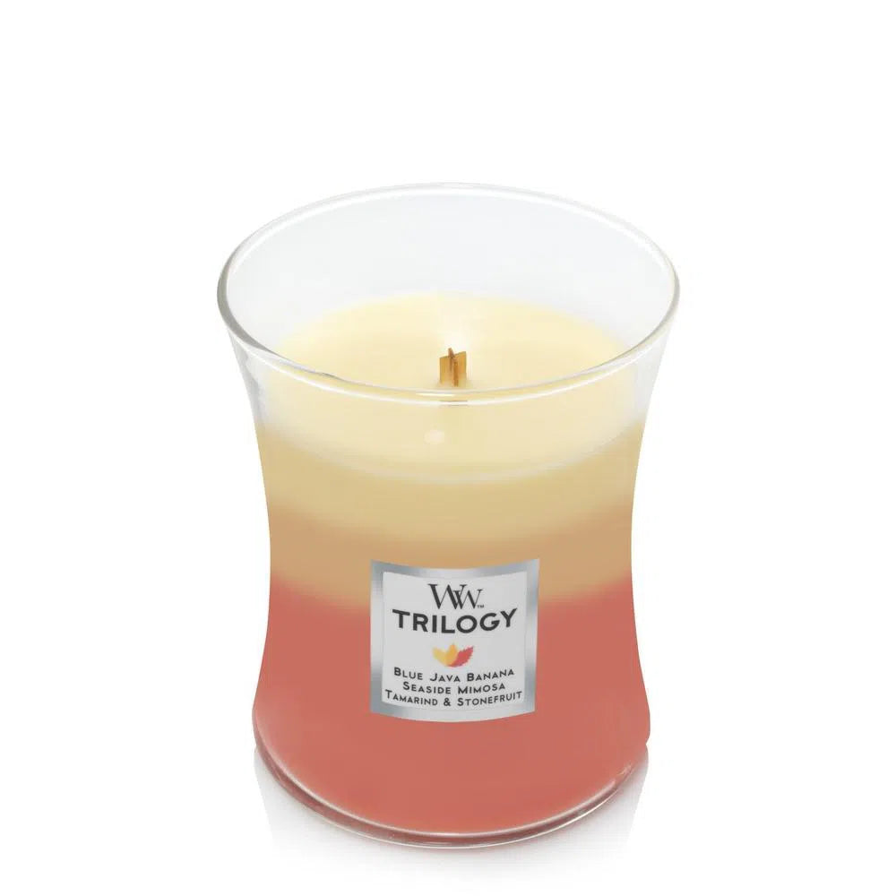 Woodwick Trilogy Candle Tropical Sunrise 275g Candle-Candles2go